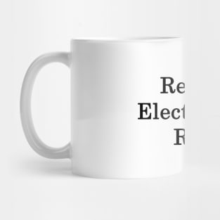 Retired Electricians Rock Mug